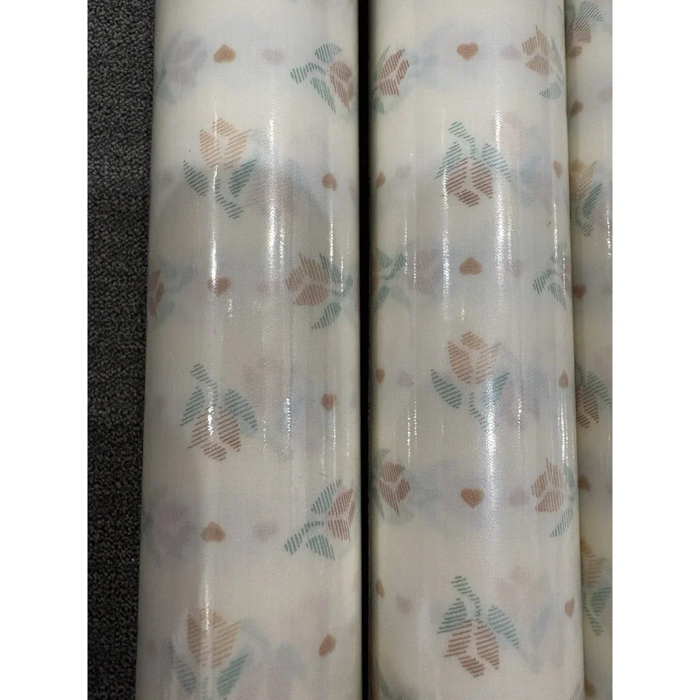 1990 Rubbermaid Floral Drawer Self Adhesive Decorative Liner  9.3sq Ft 20